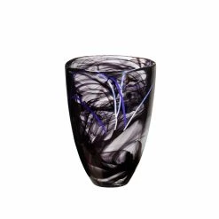 Orrefors Kosta Boda Kosta Boda 8" Contrast Crystal Vase, Black