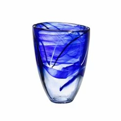 Orrefors Kosta Boda Kosta Boda 8" Contrast Crystal Vase, Blue -wine set shop 7041012 7041012