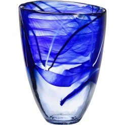 Orrefors Kosta Boda Kosta Boda 8" Contrast Crystal Vase, Blue -wine set shop 7041012 a1