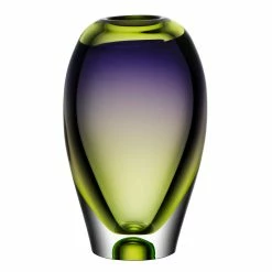 Orrefors Kosta Boda Kosta Boda Vision Purple And Green 10 1/4" Vase