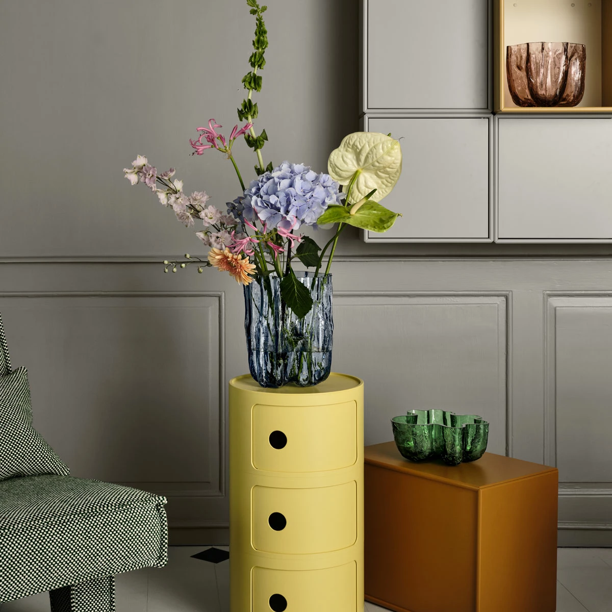 Orrefors Kosta Boda Kosta Boda Crackle 11" Vase Circular Tall 2 Orrefors Kosta Boda Kosta Boda Crackle 11" Vase Circular Tall - Image 2