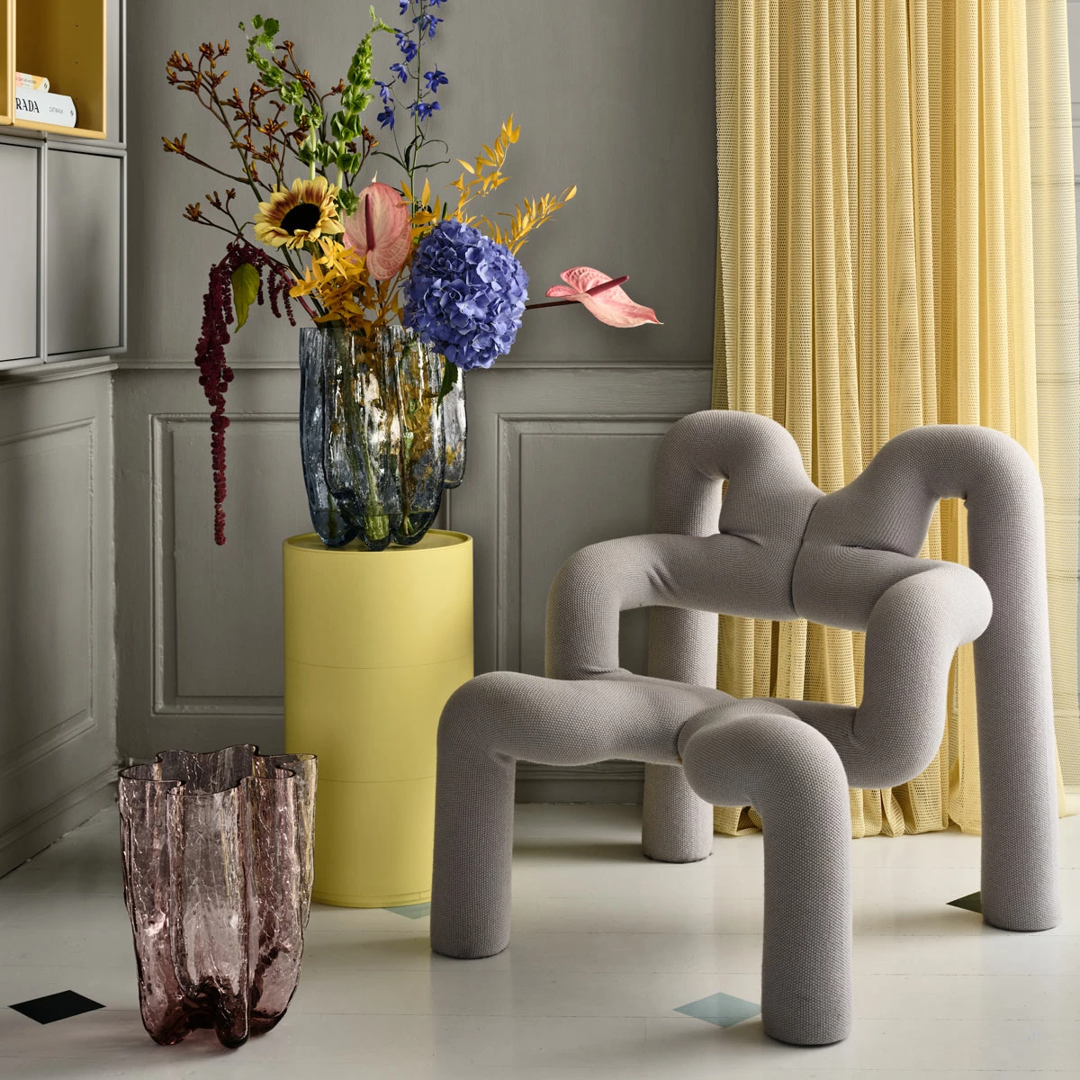 Orrefors Kosta Boda Kosta Boda Crackle 15" Vase Circular XL 2 Orrefors Kosta Boda Kosta Boda Crackle 15" Vase Circular XL - Image 2