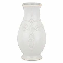 Lenox French Perle White Fluted 8" Vase