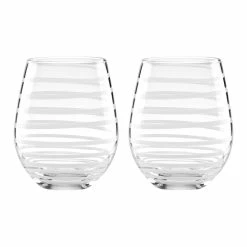 Kate Spade New York, Lenox Charlotte Street Stemless White Wine Pair