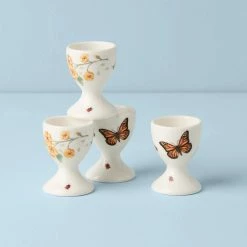 Lenox Butterfly Meadow Footed Egg Cups, Set Of 4