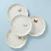 Lenox Butterfly Meadow Bunny Vines Dinner Plates, Set Of 4, Assorted -wine set shop 894542L a1