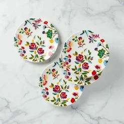 Lenox Kate Spade, Garden Floral 7" Accent Plate Set Of 4