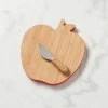 Kate Spade, Lenox Knock On Wood Apple Cheese 9" Board With Knife -wine set shop 894682L a1