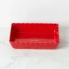 Kate Spade, Lenox Make It Pop "Let's Dish" 9.5" Rectangular Baking Dish Red -wine set shop 894704L a1