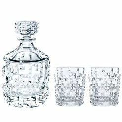 Nachtmann Portmeirion USA Nachtmann Punk Decanter And 2 Whiskey Tumblers Set