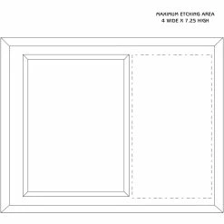 Crystal Blanc, Personalize! 8" X10" Vertical Picture Frame