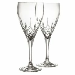 Belleek Pottery LTD Galway Longford Red Wine Pair