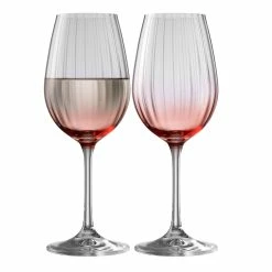 Belleek Pottery LTD Galway Erne Wine Pair In Blush