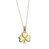 Cashs Crystal Cashs Ireland, 18K Gold-Plated Shamrock Pendant Necklace -wine set shop S4887C a1