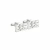Cashs Crystal Cashs Ireland, Rhodium Celtic Knot Cufflinks Pair