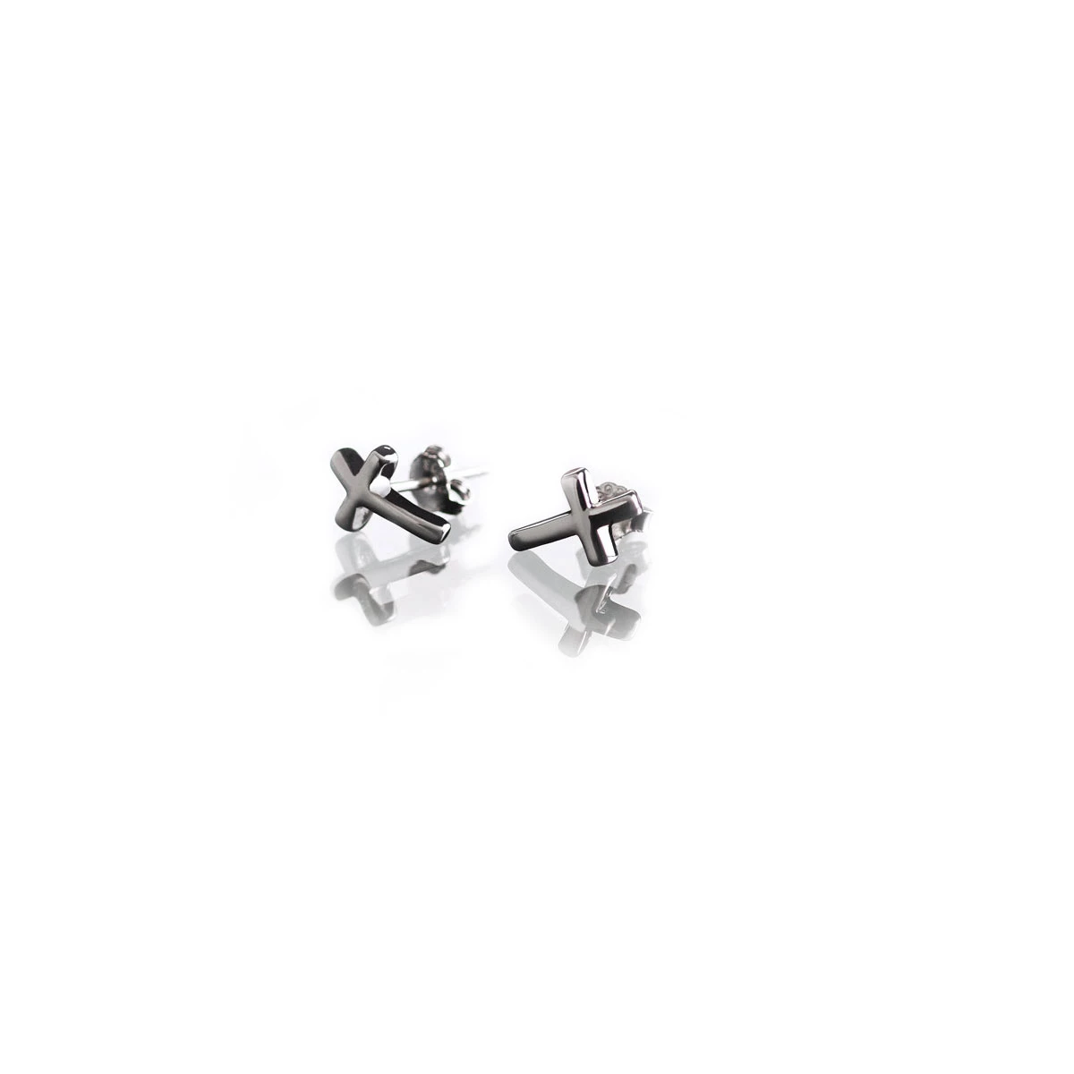 Cashs Crystal Cashs Ireland, Sterling Silver Manach Cross Pierced Earrings Pair 1 Cashs Crystal Cashs Ireland, Sterling Silver Manach Cross Pierced Earrings Pair